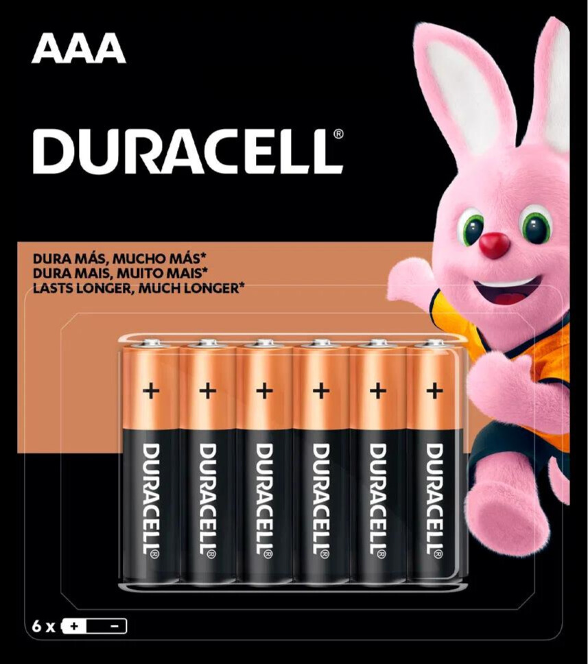 PILAS ALCALINAS AA Y AAA DURACELL